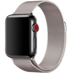 WiWu Milanaise-Armband für das  Apple Watch Series 1 t/m 11 / SE / Ultra (44/45/46/49 mm) - Starlight