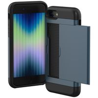 imoshion Backcover mit Kartenfach Apple iPhone SE (2022 / 2020) / 8 / 7 - Dunkelblau