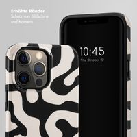 Selencia Vivid Tough Back Cover für das Apple iPhone 14 Pro Max - Art Wave Black