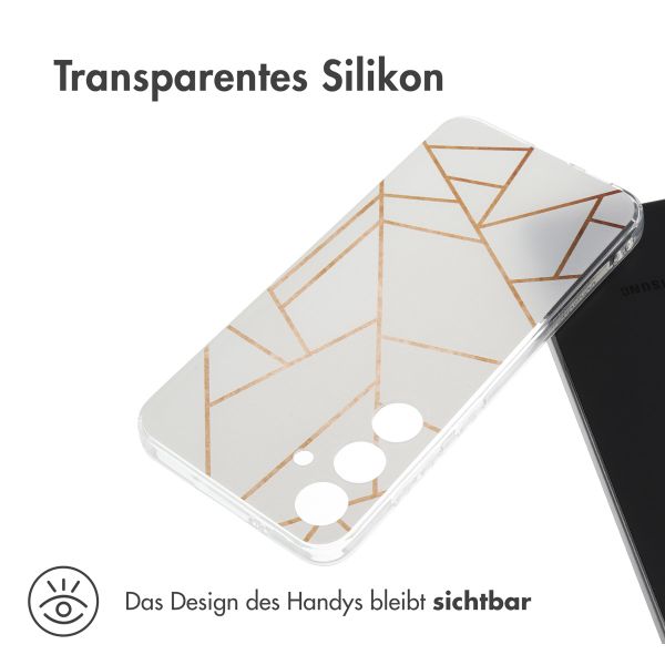 imoshion Design Hülle Samsung Galaxy S24 Plus - White Graphic