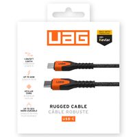 UAG Kevlar® Kern USB-C zu USB-C Ladekabel - 1,5 Meter - Schwarz / Orange