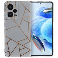 imoshion Design Hülle für das Xiaomi Redmi Note 12 Pro - White Graphic