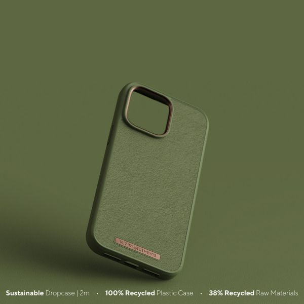 Njorð Collections Wildleder Comfort+ Case für das iPhone 14 Pro - Olive