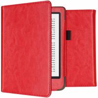 imoshion Vegan Leather Klapphülle für das Kobo Clara 2E / Tolino Shine 4 - Rot