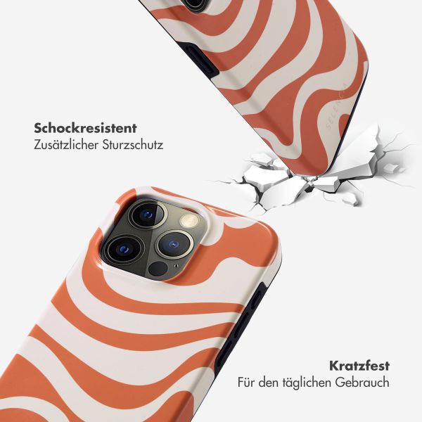 Selencia Vivid Back Cover Apple iPhone 15 Pro - Dream Swirl Orange