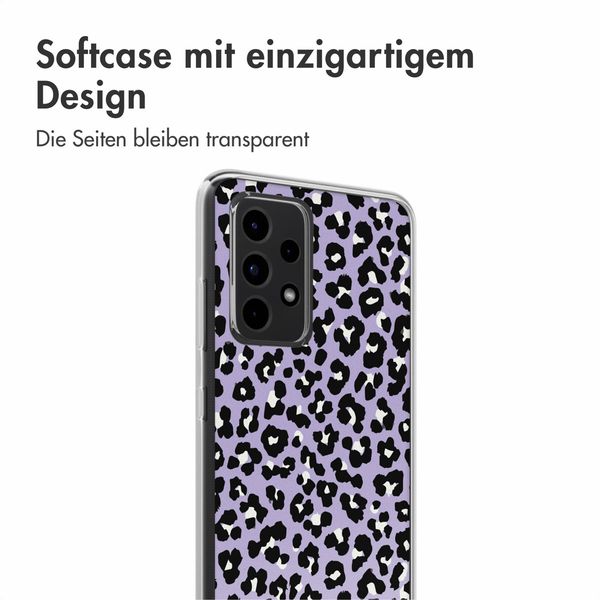 imoshion Design Hülle Samsung Galaxy A52(s) (5G/4G) - Leopard Lilac