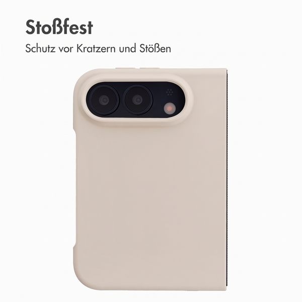 Accezz Liquid Silikoncase mit MagSafe Apple iPhone Duo - Stone