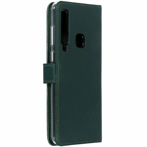 Selencia Echtleder Klapphülle Grün Samsung Galaxy A9 (2018)