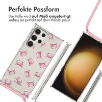 imoshion Design Hülle mit Band Samsung Galaxy S23 Ultra - Crab Watercolor
