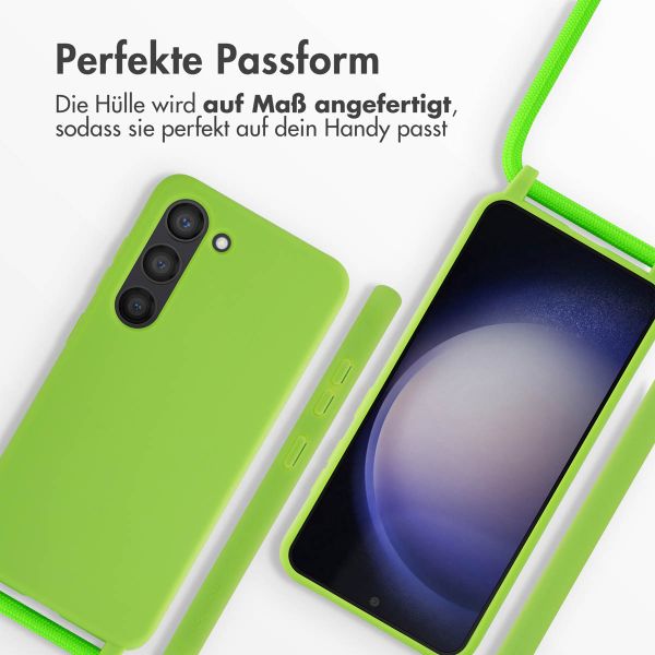 imoshion SilikonHülle mit Band Samsung Galaxy S23 - Fluor Groen