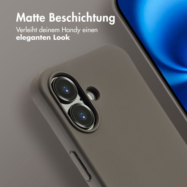 imoshion Color Backcover mit abtrennbarem Band MagSafe für das iPhone 16 - Black Coffee