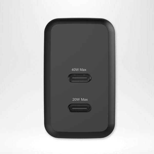 imoshion Wandladegerät - Ladegerät - 2x USB-C - Power Delivery - 40W - Schwarz