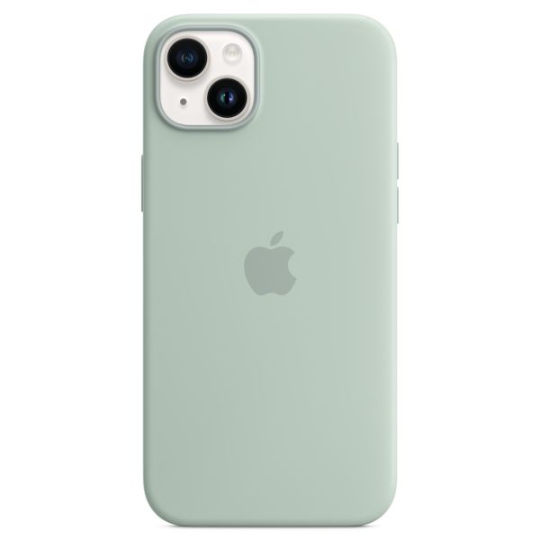 Apple Silikon-Case MagSafe für das iPhone 14 Plus - Succulent