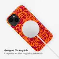 Selencia Vivid Tough Back Cover mit MagSafe für das iPhone 14 - Tropical Vibes Apricot