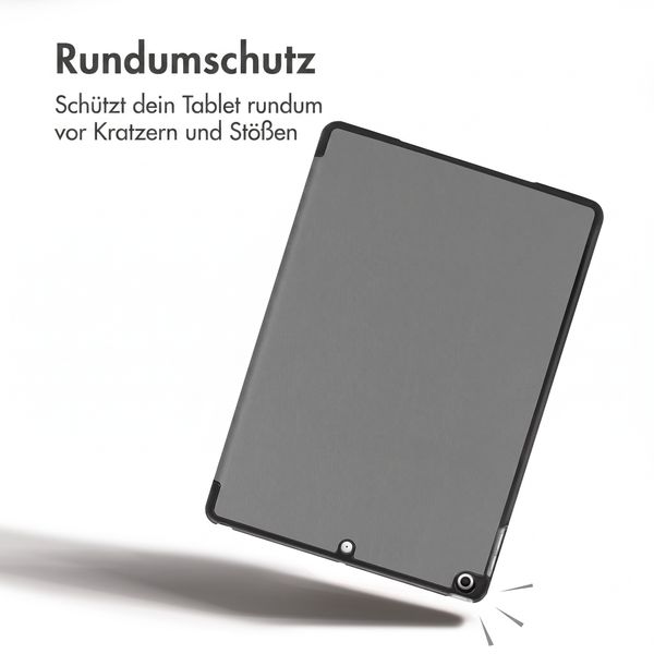 imoshion Trifold Klapphülle Apple iPad 9 (2021) 10.2 Zoll / iPad 8 (2020) 10.2 Zoll / iPad 7 (2019) 10.2 Zoll - Grau