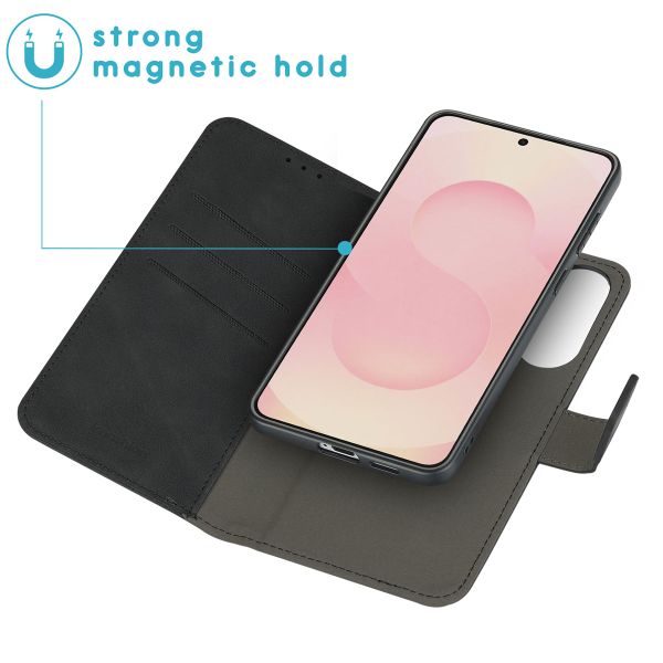 imoshion Entfernbare 2-1 Luxus Klapphülle Samsung Galaxy S25 Edge - Schwarz