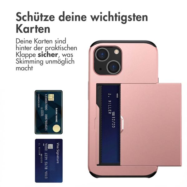 imoshion Backcover mit Kartenfach Apple iPhone 13 - Rosé gold
