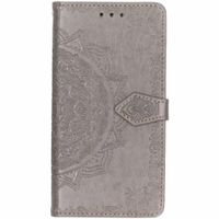 Mandala Klapphülle Grau für Samsung Galaxy J7 (2016)