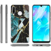 imoshion Design Hülle Huawei P30 Lite - Marmor - Blau