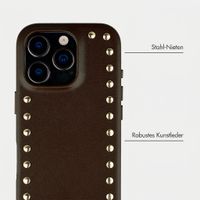 Selencia Studs Backcover mit MagSafe Apple iPhone 16 Pro - Cacao Crush