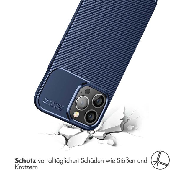 imoshion Carbon-Hülle für das iPhone 13 Pro Max - Blau