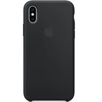 Apple Silikon-Case Schwarz für das iPhone Xs / X