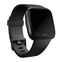 Fitbit Classic Silikonarmband für  Fitbit Versa / Versa 2 / Versa Lite - Größe S - Schwarz