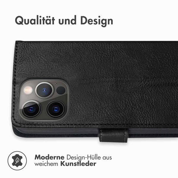 imoshion Luxuriöse Klapphülle für das Apple iPhone 13 Pro Max - Schwarz