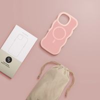 Selencia Wavy Backcover mit MagSafe Apple iPhone 16 Pro Max - Soft Pink