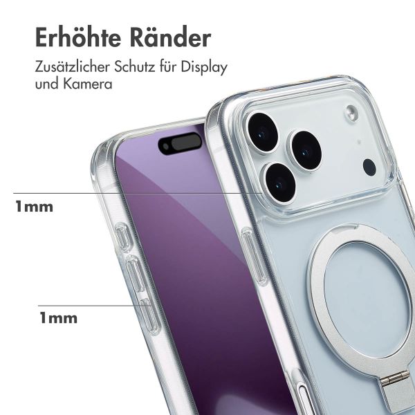 Accezz Ring Stand Backcover mit MagSafe Apple iPhone 17 Pro Max - Transparent