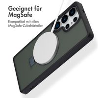 Accezz Ring Stand Backcover mit MagSafe für das Samsung Galaxy S25 Ultra - Schwarz