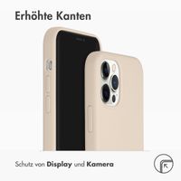 Accezz Liquid Silikoncase iPhone 12 (Pro) - Stone