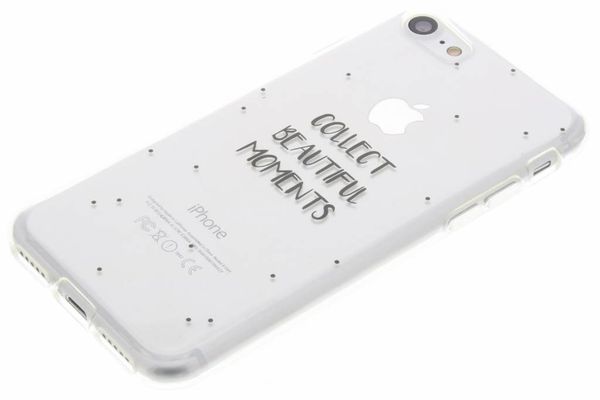 Transparente Zitat-Design TPU Hülle iPhone SE (2022 / 2020) / 8 / 7