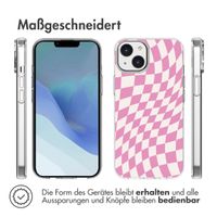 imoshion Design Hülle für das Apple iPhone 14 - Retro Pink Check