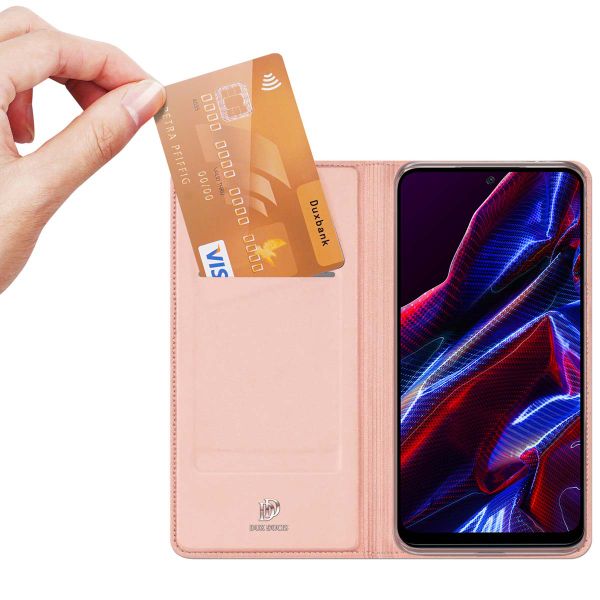 Dux Ducis Slim TPU Klapphülle für das Xiaomi Redmi Note 12 / Xiaomi Poco X5 5G - Rose Gold