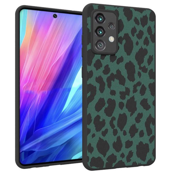 imoshion Design Hülle Samsung Galaxy A52(s) (5G/4G) - Leopard - Grün / Schwarz