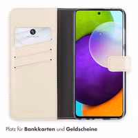 Selencia Echtleder Klapphülle Samsung Galaxy A52(s) (5G/4G) - Greige