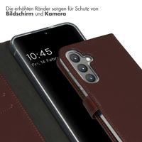 Selencia Echtleder Klapphülle für das Samsung Galaxy S24 Plus - Braun