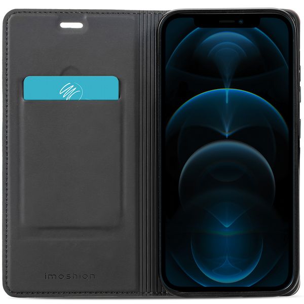 imoshion Slim Folio Klapphülle Apple iPhone 12 (Pro) - Dunkelblau