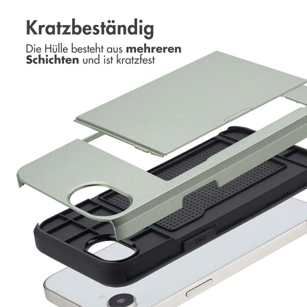 imoshion Backcover mit Kartenfach iPhone 16e - Grün