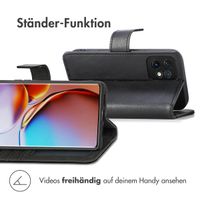 imoshion Luxuriöse Klapphülle Motorola Edge 40 Pro - Schwarz