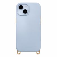 Selencia Rivièra Backcover mit MagSafe mit abnehmbaren Haken Apple iPhone 15 - Powder Blue
