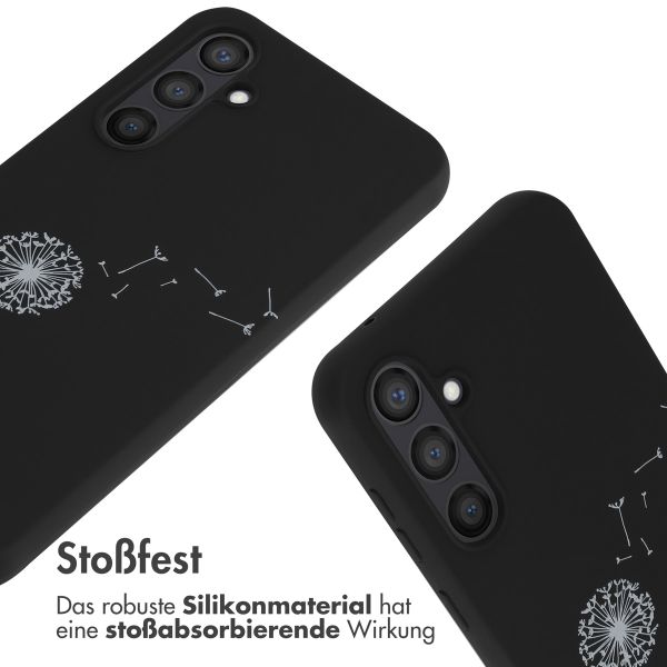 imoshion Silikonhülle design mit Band für das Samsung Galaxy S23 FE - Dandelion Black