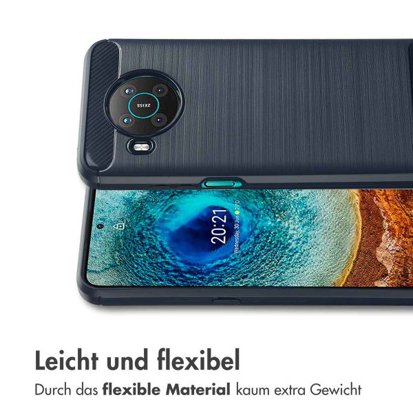 imoshion Brushed Back Cover Nokia X10 / X20 - Dunkelblau