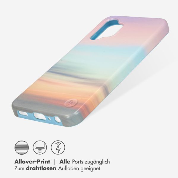 Selencia Aurora Fashion Back Case für das Samsung Galaxy A13 (4G) - ﻿Strapazierfähige Hülle - 100 % recycelt - Sky Sunset Multicolor