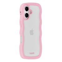 Holdit Wavy Case Apple iPhone 17 - Transparent / Pink