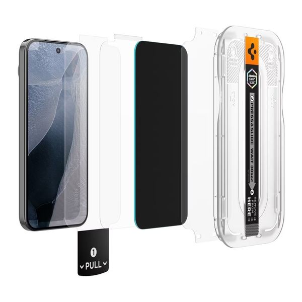 Spigen GLAStR Privacy EZ Fit Displayschutzfolie + Applicator - 2er-Pack Google Pixel 11 Pro XL / 10 Pro XL / 9 Pro XL