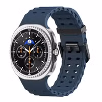 imoshion Ocean Silikonarmband für das  Samsung Galaxy Watch 8 (40/44mm) / Classic (46mm) - Dunkelblau