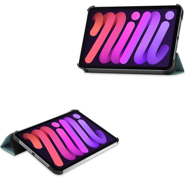 imoshion Trifold Klapphülle Apple iPad Mini 7 (2024) / iPad Mini 6 (2021) - Dunkelgrün
