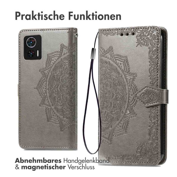 imoshion Mandala Klapphülle Motorola Edge 30 Neo - Grau